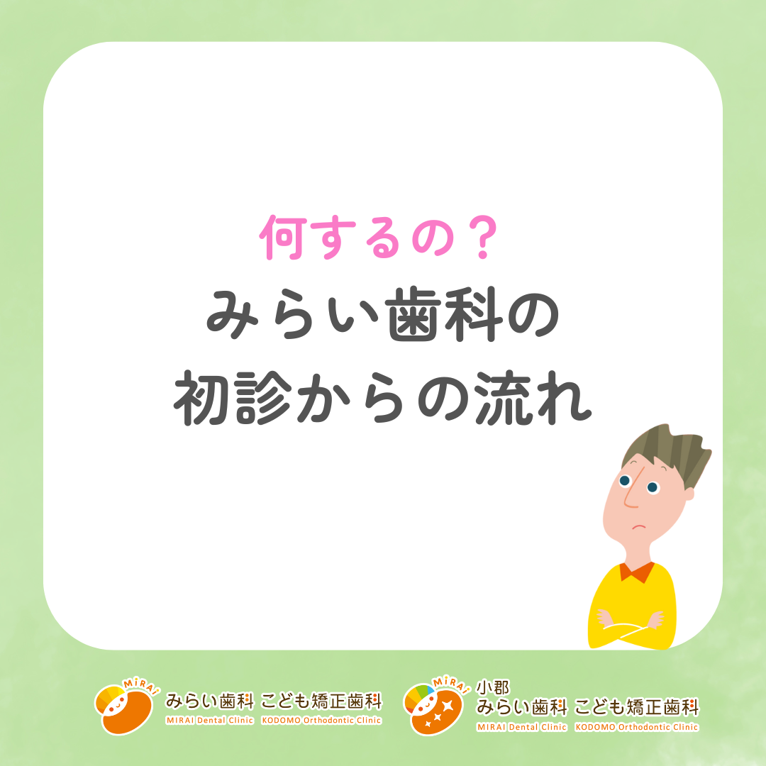 みらい歯科の初診からの流れ